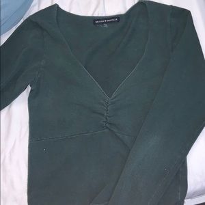 green long sleeve gina top
